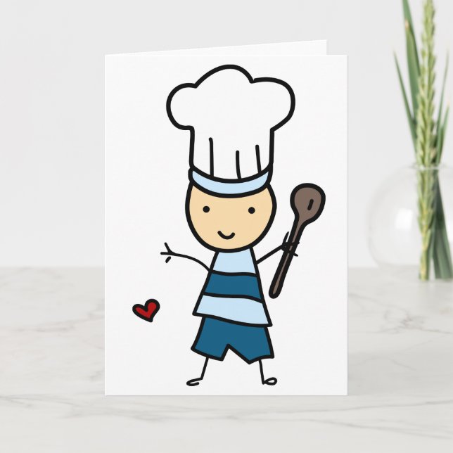 Little Chef Boy Card (Front)