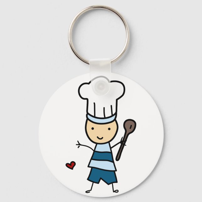 Little Chef Boy Keychain (Front)
