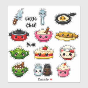 Little Chef Reward Stickers - Fun Kitchen Kids