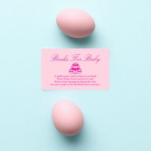Little Chick Easter Books For Baby Shower Enclosure Card