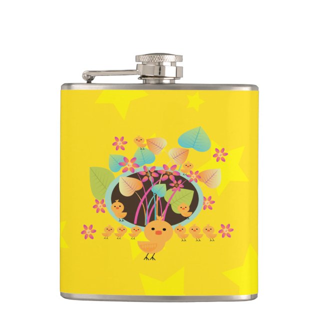 Little Chicken's Fun Hip Flask (Front)
