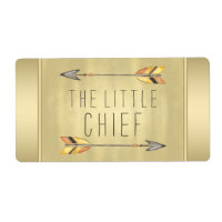 Little Chief Tribal Arrow Baby Shower Water Bottle