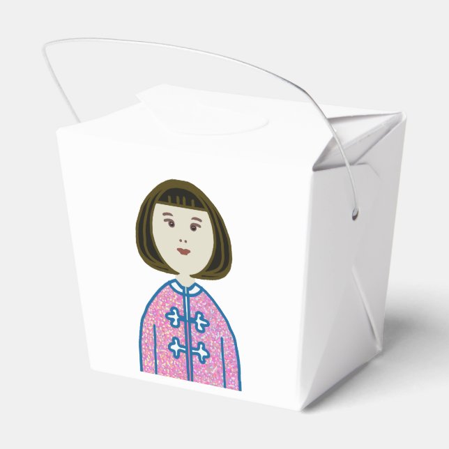Little China girl Favor Box (Back Side)