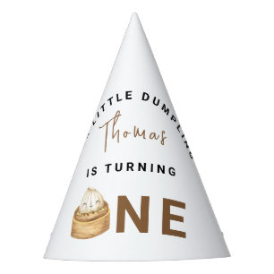 Little Chinese dumpling first Birthday Party Hat