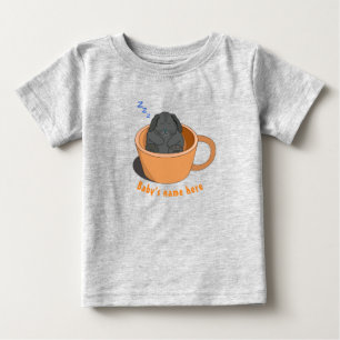 Little Choco bunny sleeping in the coffee cup Baby T-Shirt