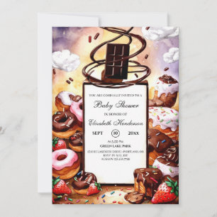 Little Chocolate Baby Shower Invitation