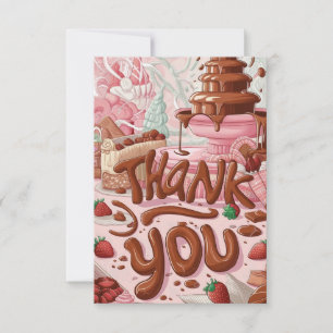 Little Chocolate thank you card