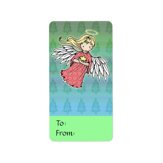 Little Christmas Angel Gift Tags (Front)