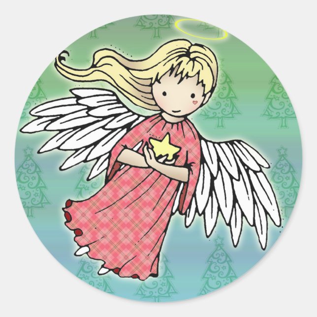 Little Christmas Angel Stickers (Front)