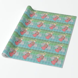 Little Christmas Angel Wrapping Paper