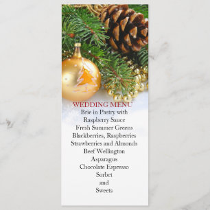 Little Christmas Balls Wedding Menu