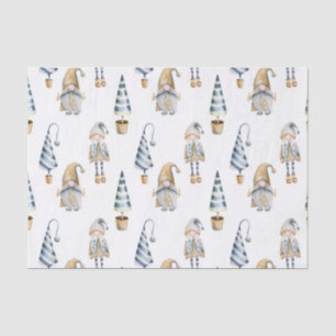 Little Christmas Festive Gnomes Tissue Paper