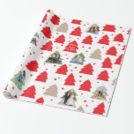 Little Christmas Trees Custom Photo Gift Wrap<br><div class="desc">Lots of little Christmas trees feel festive and show off your photographs with a happy gift message making this holiday wrapping paper one of a kind and something your friends and family will love receiving. 
Photography � Shanna Russell Photography,  San Antonio TX</div>