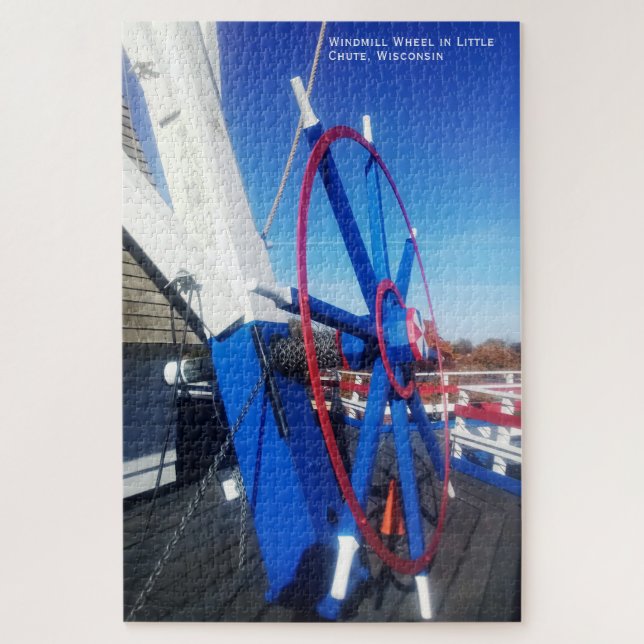  Little Chute Windmill Dutch Smock Mill Wheel, WI Jigsaw Puzzle (Vertical)
