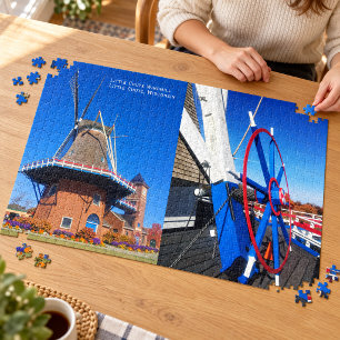 Little Chute Windmill Dutch Smock Mill, Wheel, WI Jigsaw Puzzle