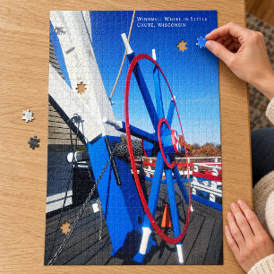 Little Chute Windmill Dutch Smock Mill Wheel, WI Jigsaw Puzzle