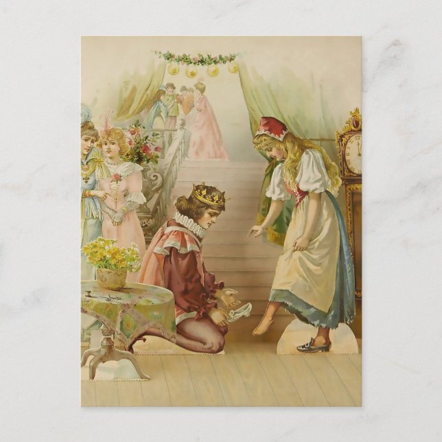 “Little Cinders” Fairy Art by E S Hardy Postcard (Front)