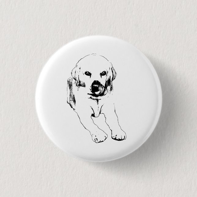 Little circle, big Lab 1 Inch Round Button (Front)