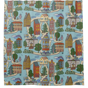 little city houses pattern