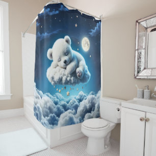 Little clouds teddy stars moon fantasy art