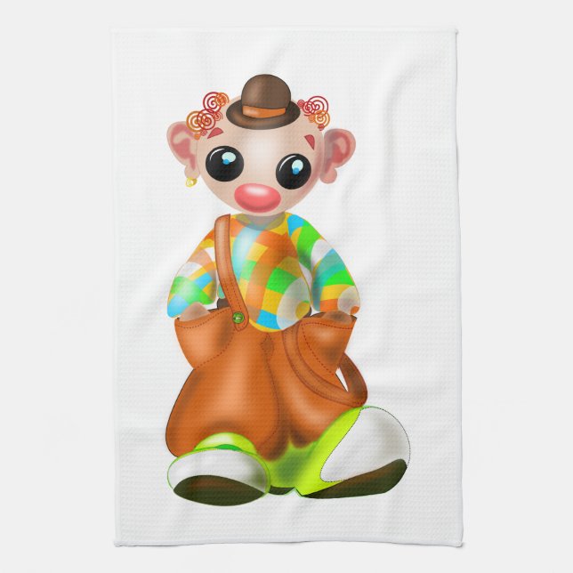 Little Clown Kitchen Towel (Vertical)