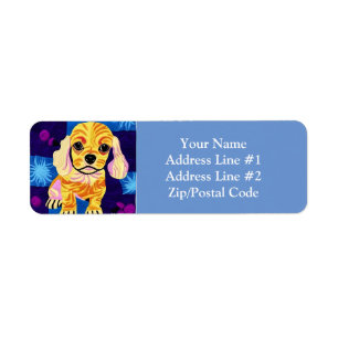 Little Cocker Spaniel Puppy Quilt Like Design