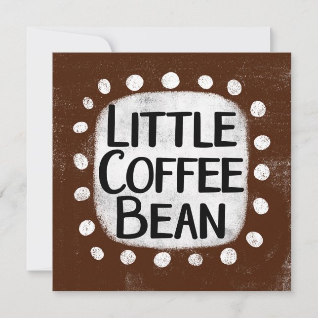 Little Coffee Bean Greeting Card (Front)