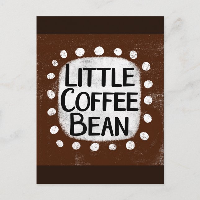 Little Coffee Bean Postcard (Front)