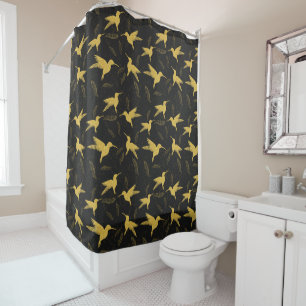 Little colibri bird seamless pattern - dark
