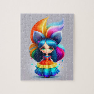 Little Colourful Cute Fairy Jigsaw Puzzle