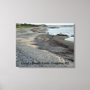 Little Compton, Rhode Island - Lloyd's Beach Canvas Print