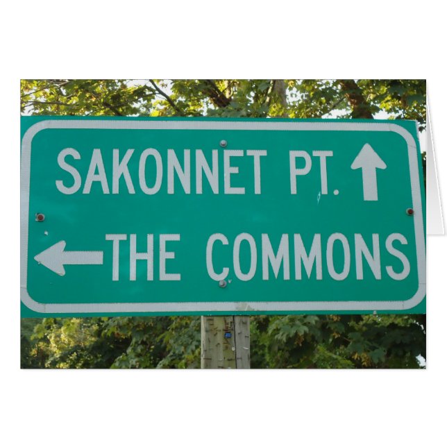 Little Compton, RI - Commons, Sakonnet Point Card (Front Horizontal)