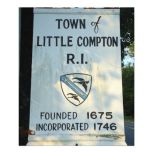 Little Compton, RI sign Poster