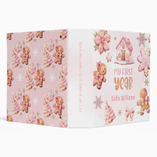 Little Cookie Chtistmas 1st Year Baby Photo Album Binder