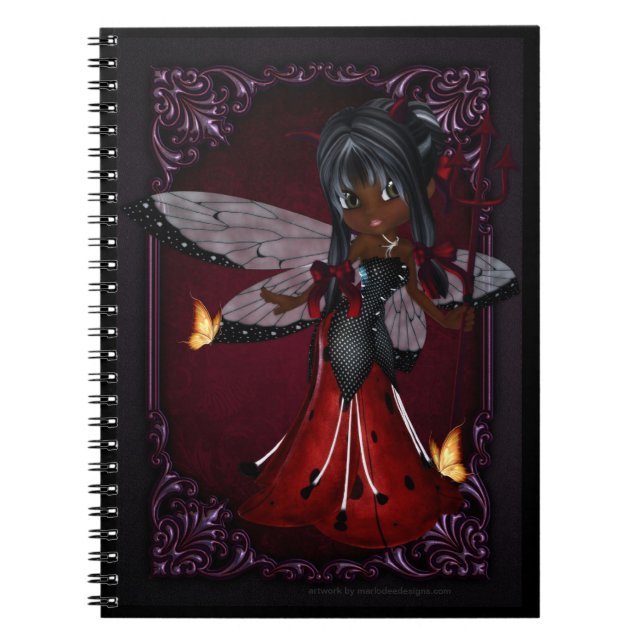 Little Cookie Devil Girl Design 4 Notebook (Front)