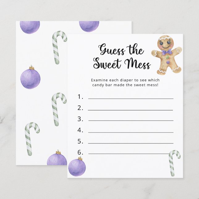 Little cookie - Guess the sweet mess game (Front/Back)
