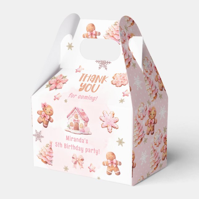 Little Cookie Oh what fun Christmas birthday Favor Box (Front Side)