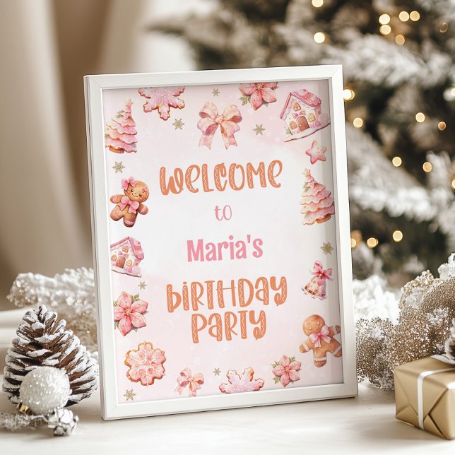Little Cookie Oh What fun Christmas Welcome Poster (Creator Uploaded)
