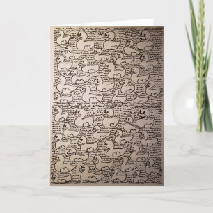 Little Corey's Laboratory Repeat Pattern Birthday  Card