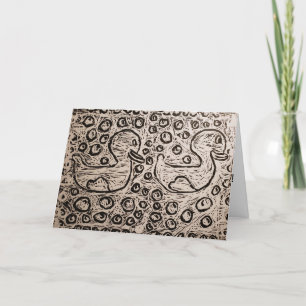 Little Corey's Laboratory White Test Print B-Day Card