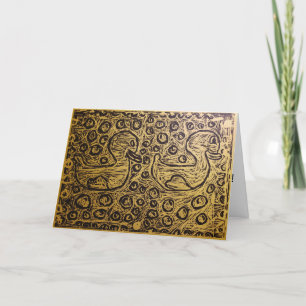 Little Corey's Laboratory Yellow Test Print B-Day  Card