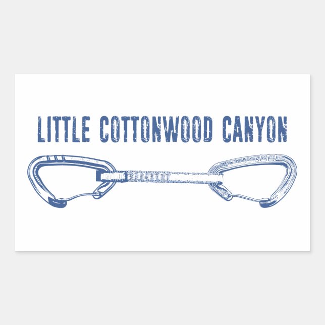 Little Cottonwood Canyon Climbing Quickdraw Sticker (Front)