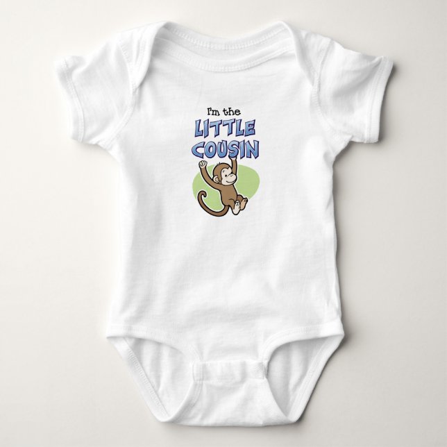 Little Cousin Monkey Baby Bodysuit (Front)