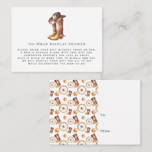 Little Cowboy   Afficher Invitation de douche Inse