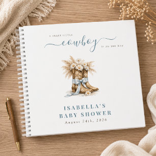Little Cowboy Baby Boy Shower Budget Guest Book