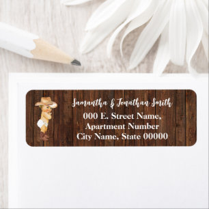 Little Cowboy Baby shower Adresse de retour