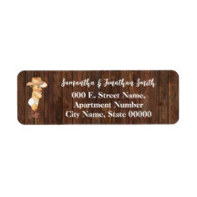 Little Cowboy Baby Shower Return Address