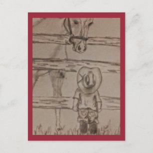 little cowboy postcard
