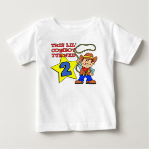 Little Cowboy Turned Two Baby T-Shirt