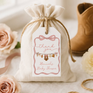 Little Cowgirl Baby Shower Gift Tags